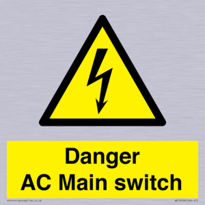 Danger AC Main switch 